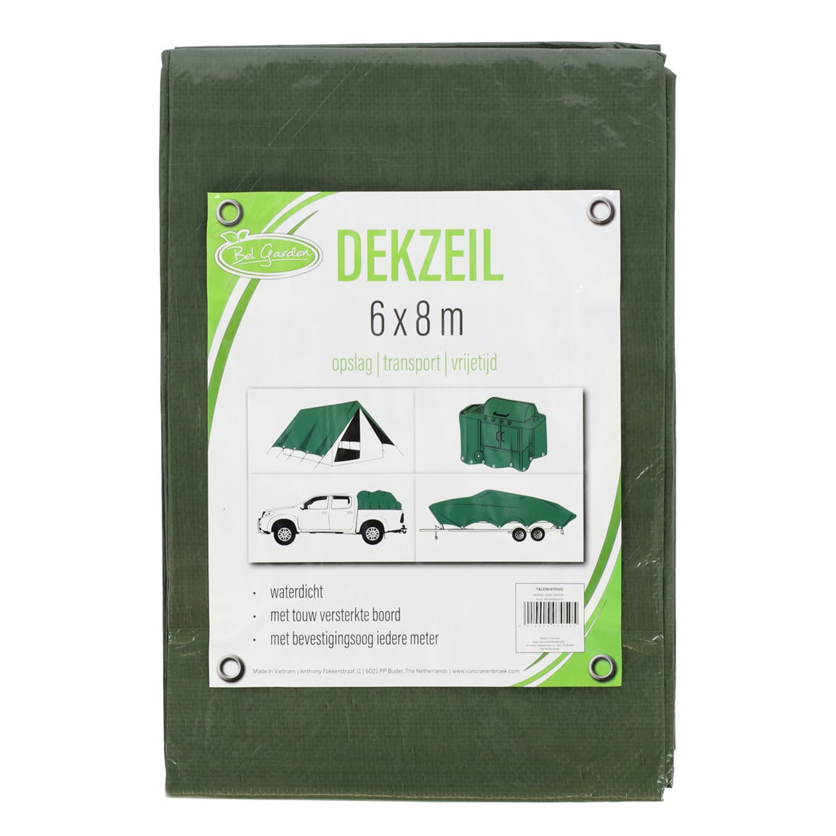 Dekzeil 6x8 m groen Dekzeil 6x8 m groen