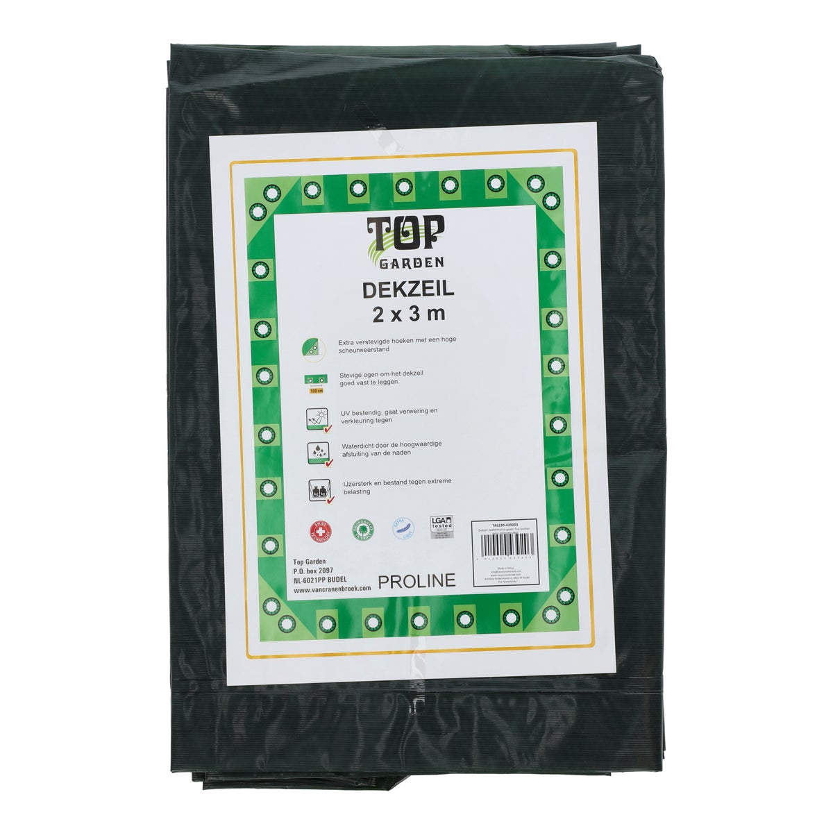 Dekzeil 2 x 3 M Proline groen Bel Garden Dekzeil 2 x 3 M Proline groen Bel Garden