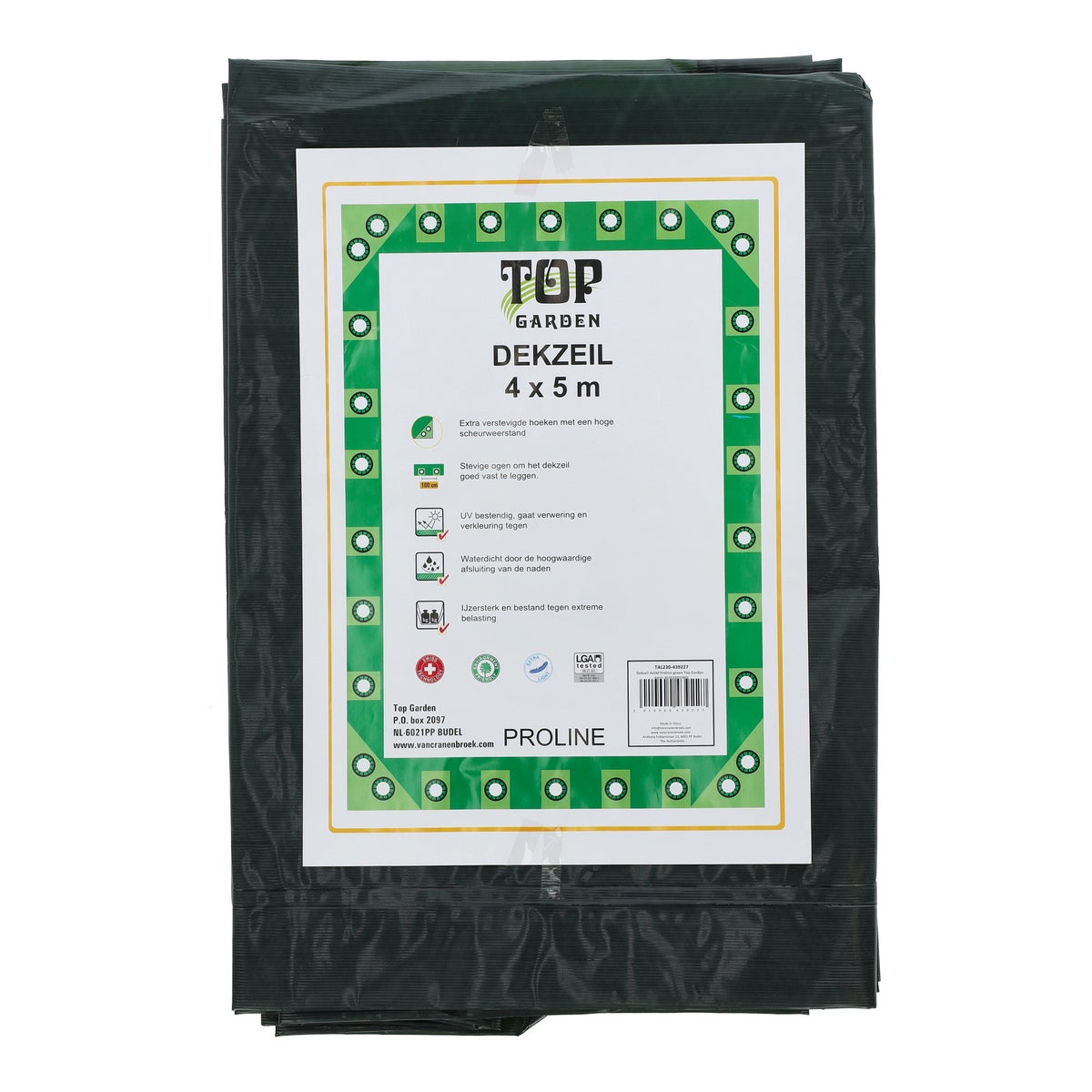 Dekzeil 4 x 5 M Proline groen Bel Garden Dekzeil 4 x 5 M Proline groen Bel Garden