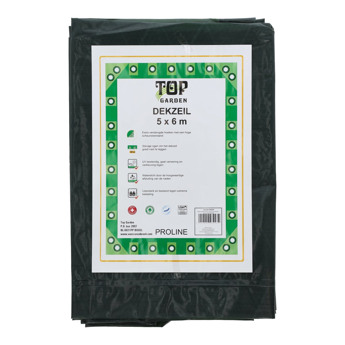 Dekzeil 5 x 6 M Proline groen Bel Garden Dekzeil 5 x 6 M Proline groen Bel Garden