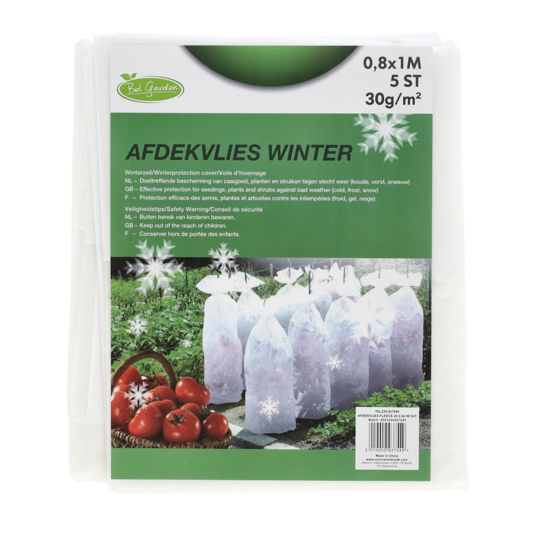 Afdekvlies moestuin 0,8 x 1 m 5 stuks Afdekvlies moestuin 0,8 x 1 m 5 stuks