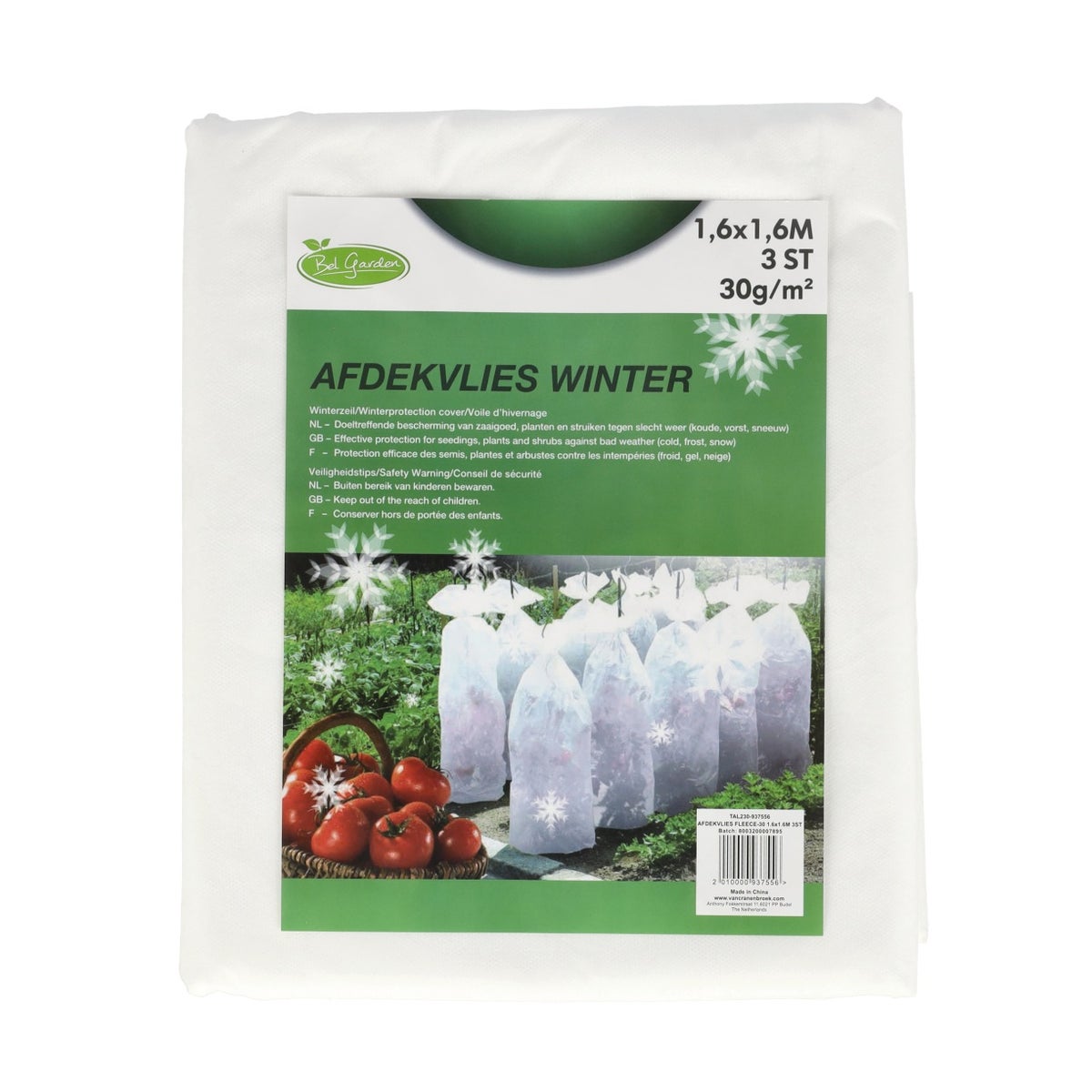 Afdekvlies fleece-30 1.6 x 1.6m 3 stuks Afdekvlies fleece-30 1.6 x 1.6m 3 stuks