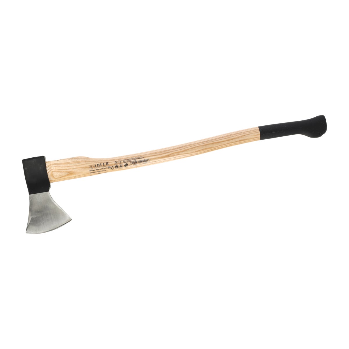 Bijl 2000 gr met essen steel 90 cm Bijl 2000 gr met essen steel 90 cm