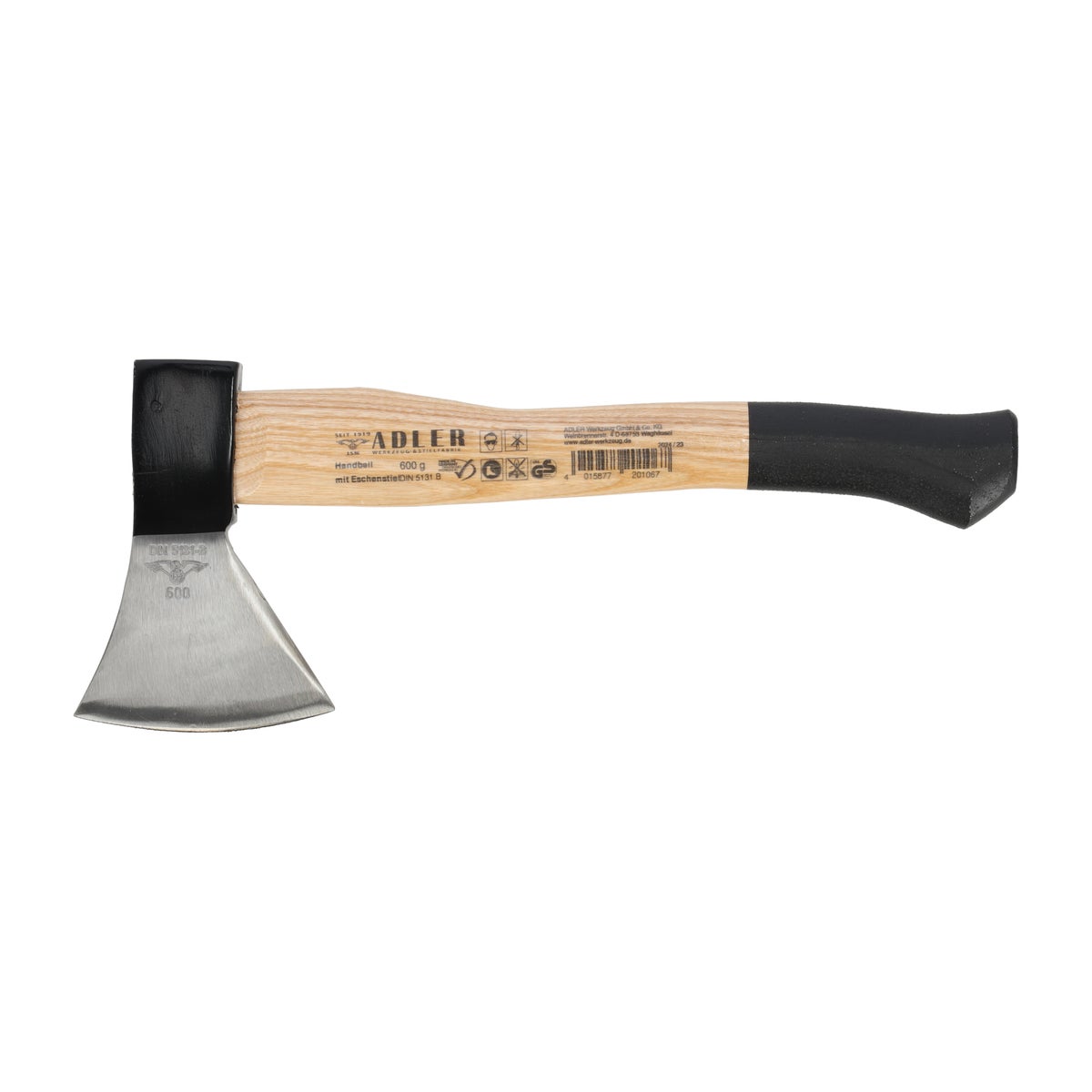 Bijl keuken 600 gr met essen steel 36 cm Bijl keuken 600 gr met essen steel 36 cm
