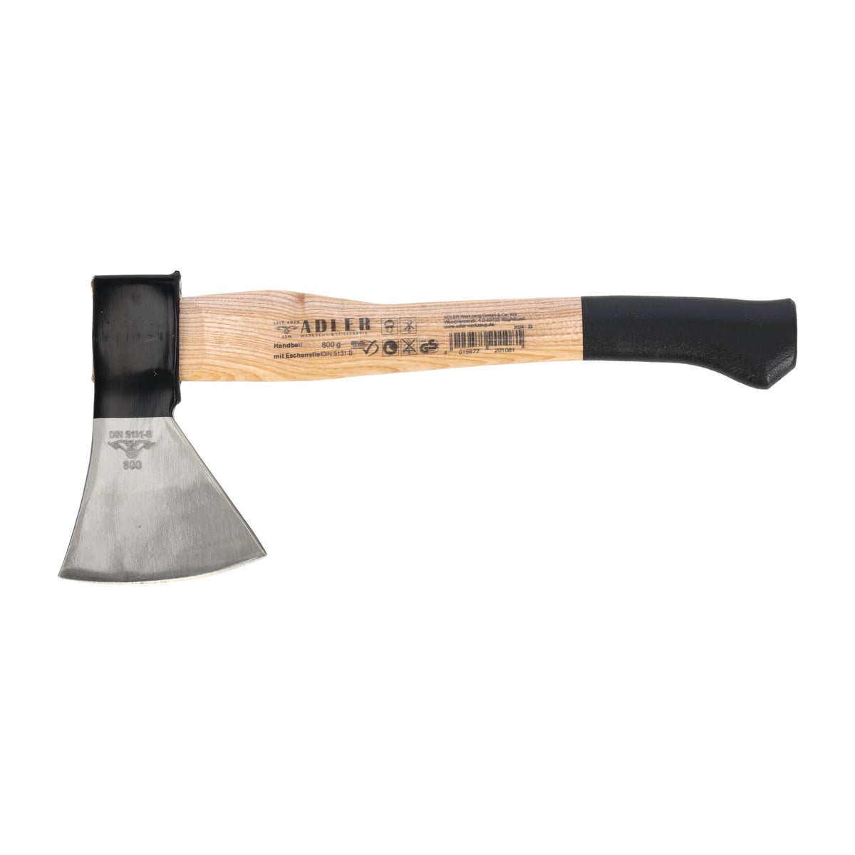 Bijl keuken 800 gr met essen steel 38 cm Bijl keuken 800 gr met essen steel 38 cm