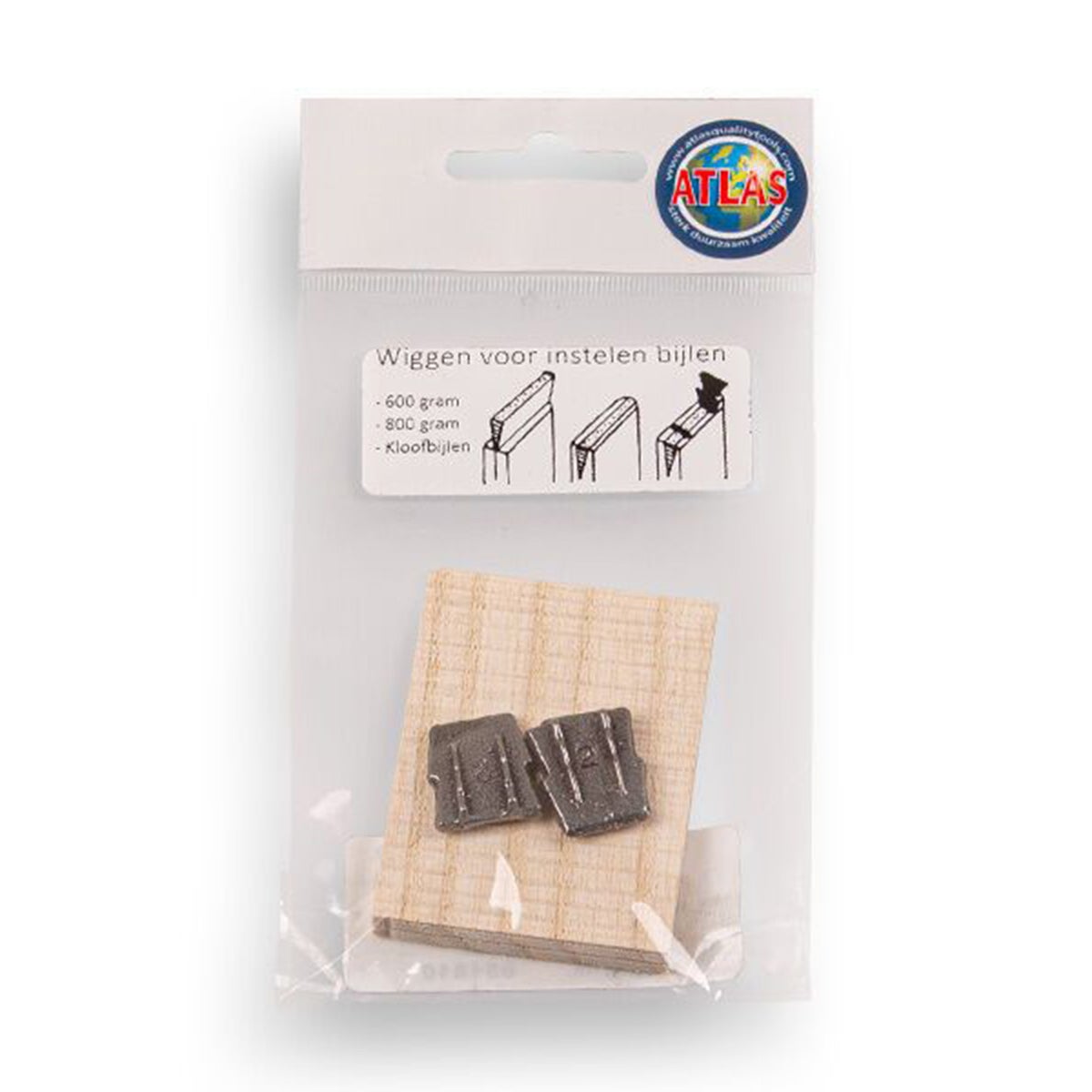 Spie 2 stuks nr2 + kleine houten wig Spie 2 stuks nr2 + kleine houten wig