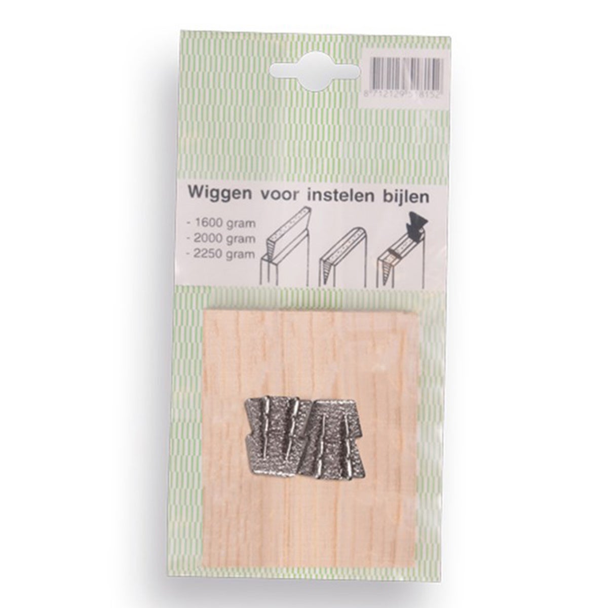 Spie 2 stuks nr 4 met kleine houten wig Spie 2 stuks nr 4 met kleine houten wig