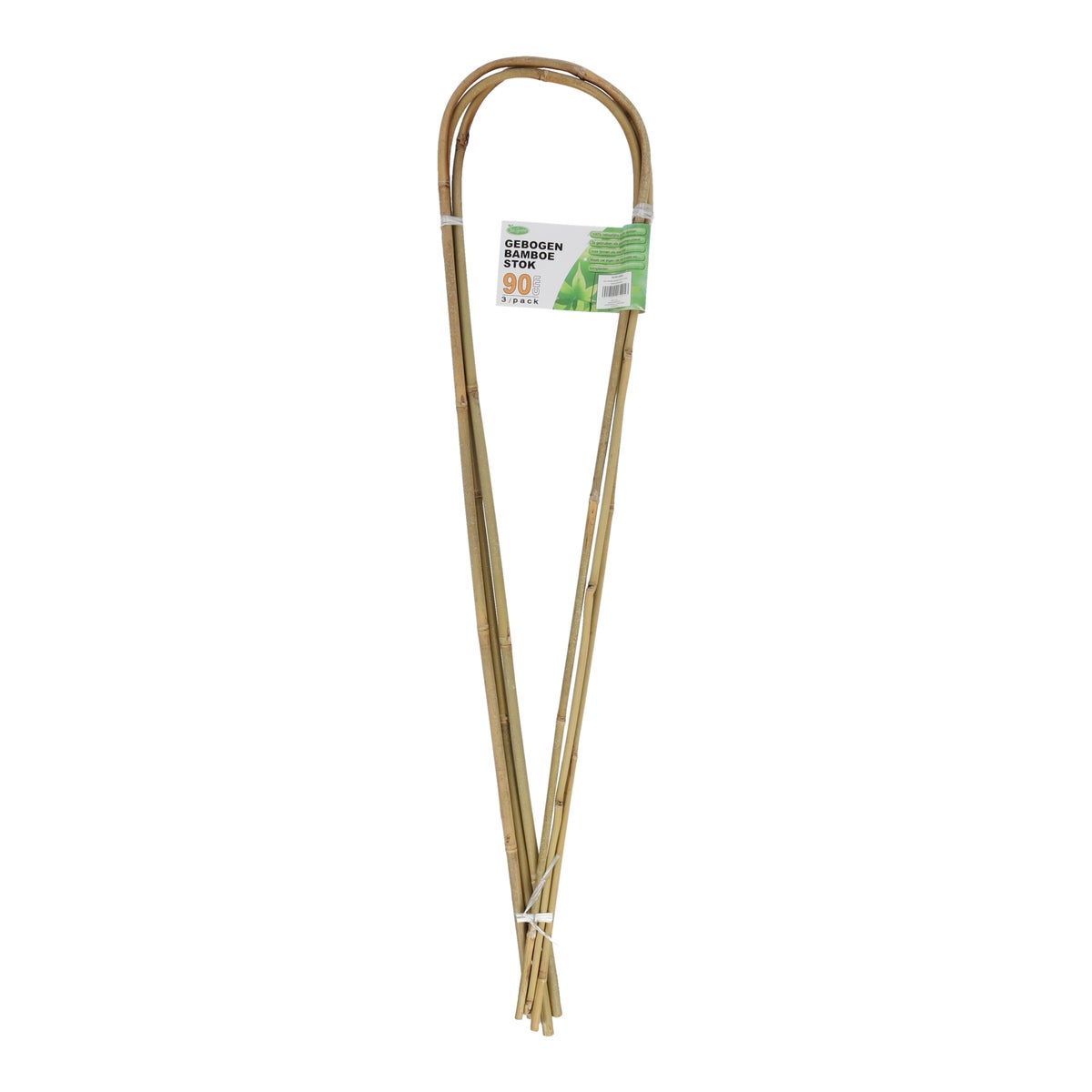 Stok bamboe gebogen U-90 cm 3 stuks Stok bamboe gebogen U-90 cm 3 stuks