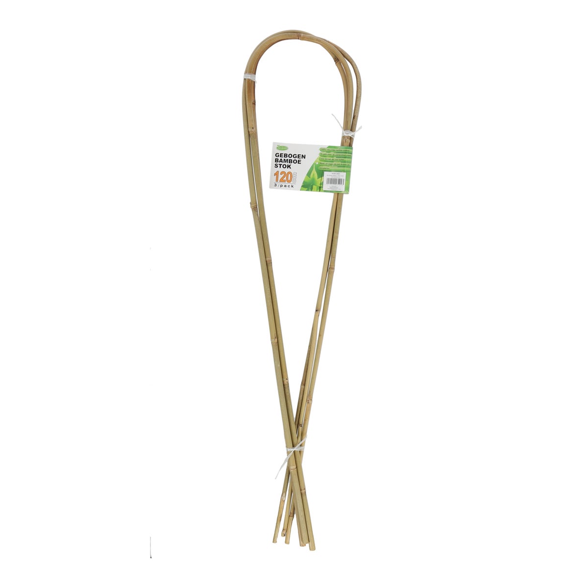 Stok bamboe gebogen U-120 cm 3 stuks Stok bamboe gebogen U-120 cm 3 stuks