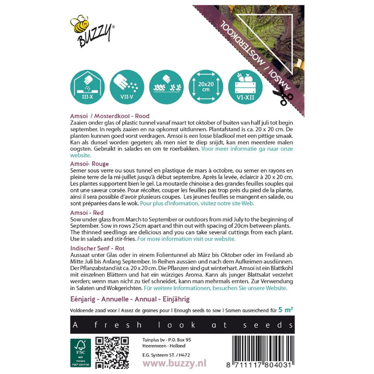 Mosterdkool rood Mosterdkool rood