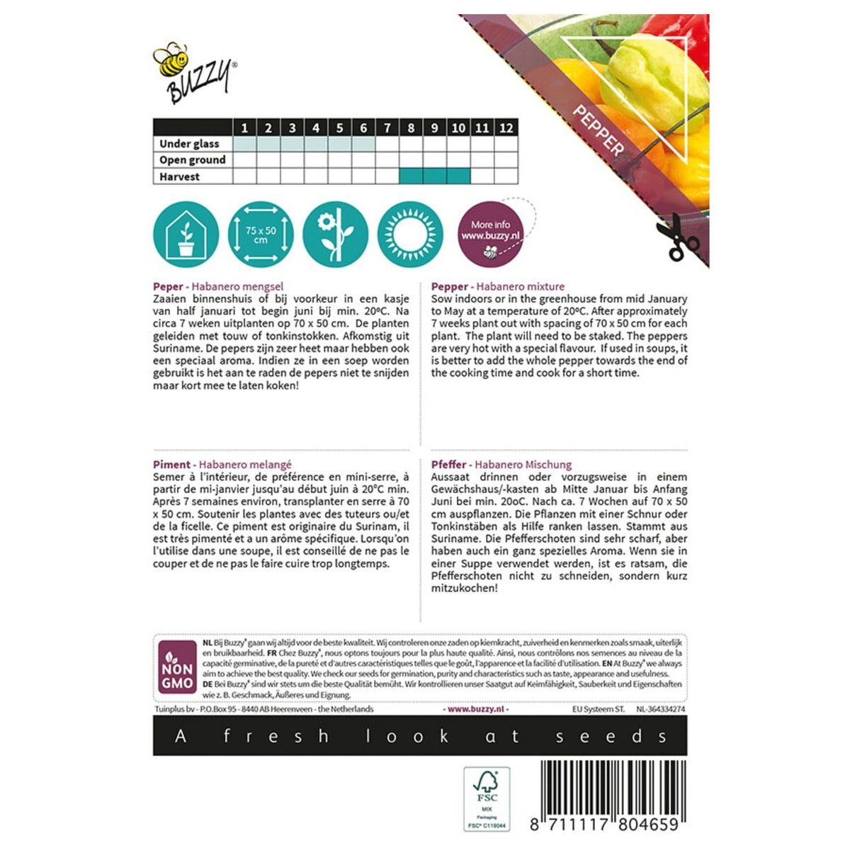 Peper Habanero mix Peper Habanero mix