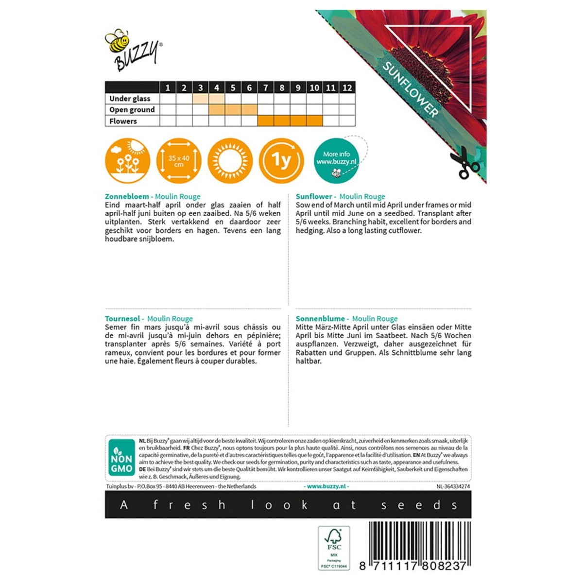 Zonnebloem Moulin Rouge Zonnebloem Moulin Rouge