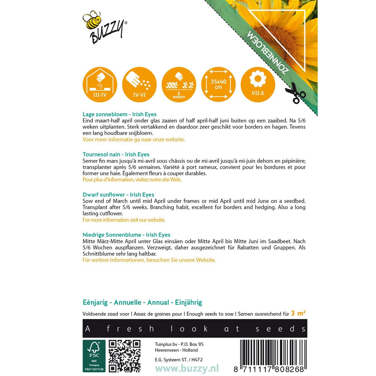 Zonnebloem Irish eyes Zonnebloem Irish eyes