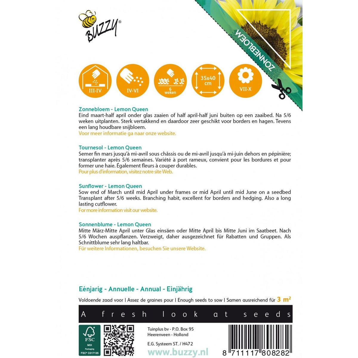 Zonnebloem Lemon Queen Zonnebloem Lemon Queen
