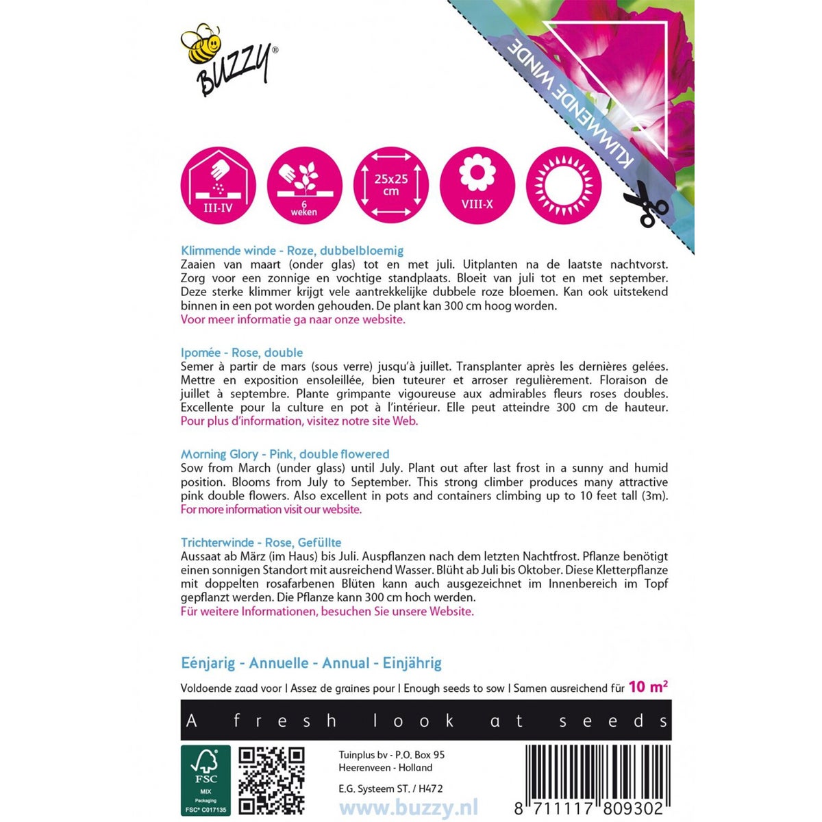 Klimmende Winde dubbel rose Klimmende Winde dubbel rose