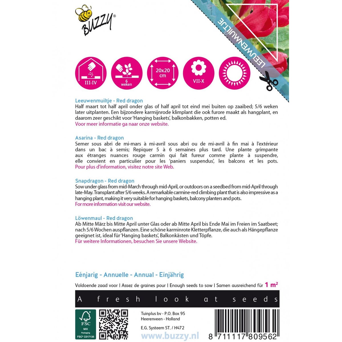 Leeuwenmuiltje Red Dragon Leeuwenmuiltje Red Dragon