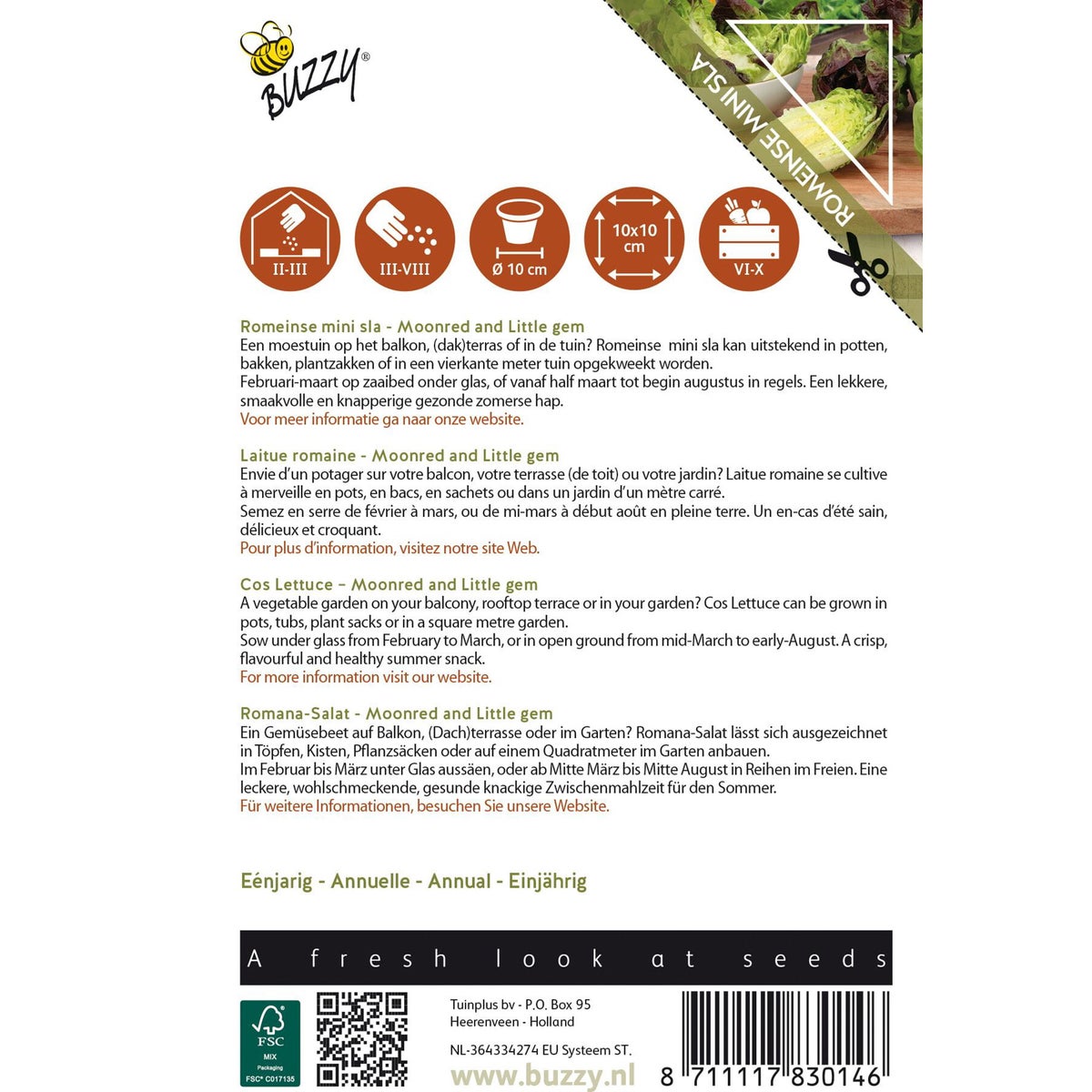 Romeinse mini sla mix Romeinse mini sla mix