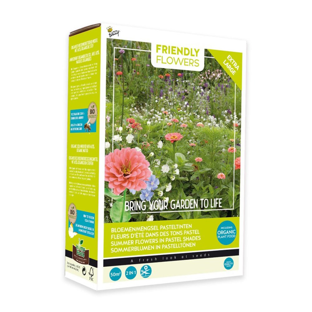XL Pasteltinten bloemenzaad 50m2 XL Pasteltinten bloemenzaad 50m2