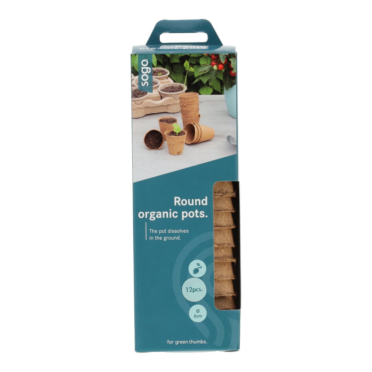 Kweekpotjes 6cm rond 12st SOGO Kweekpotjes 6cm rond 12st SOGO