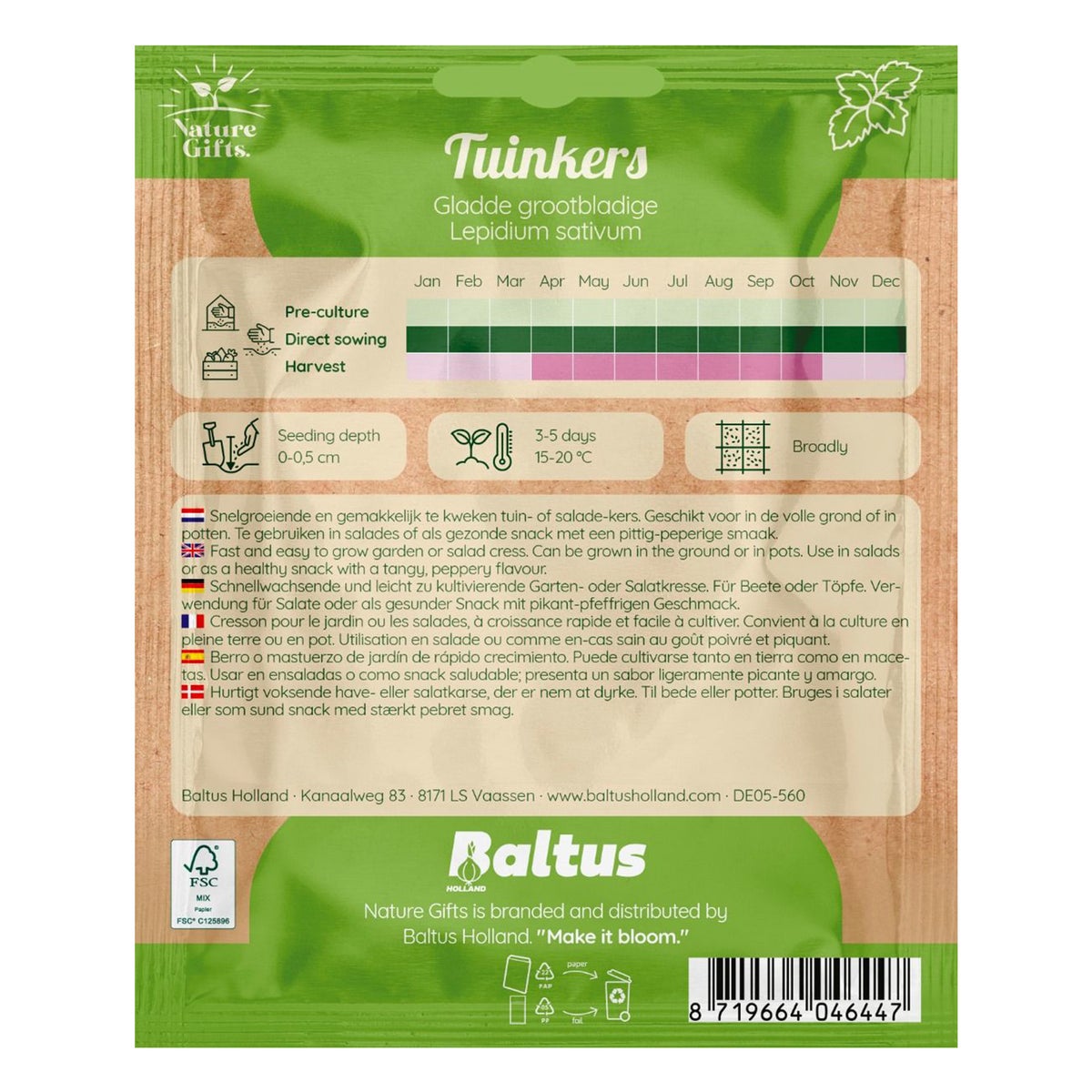 Tuinkers gladde groente Tuinkers gladde groente