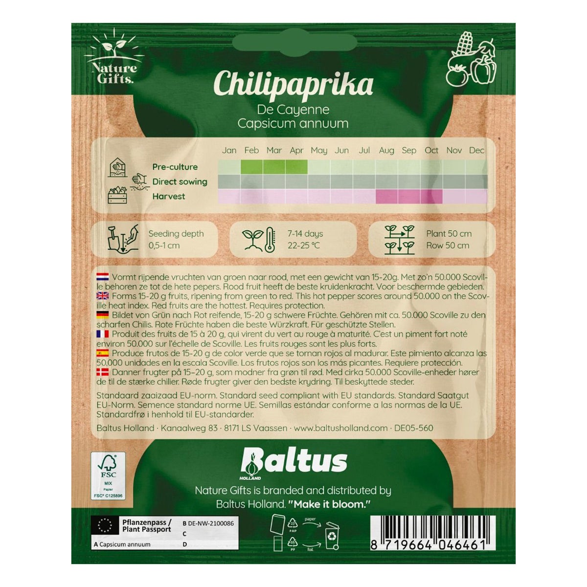 Chilipeper de Cayenne Chilipeper de Cayenne