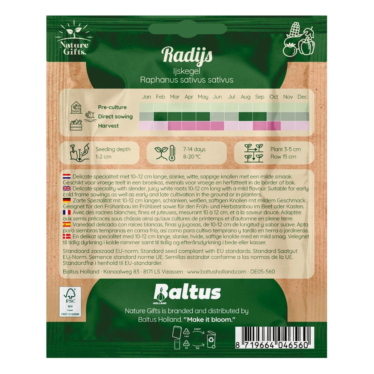 Radijs ijspegel Radijs ijspegel