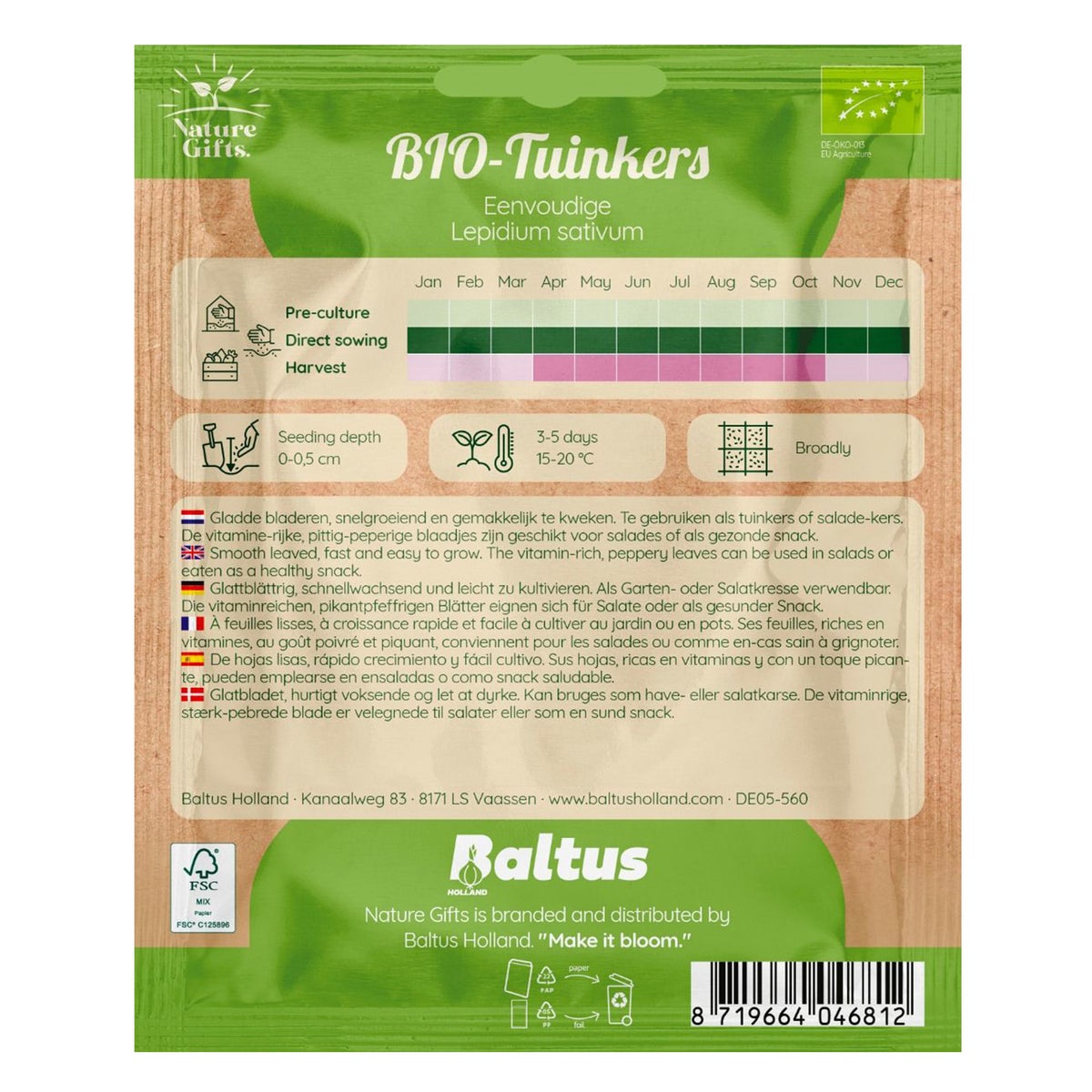Tuinkers eenvoudig BIO Tuinkers eenvoudig BIO