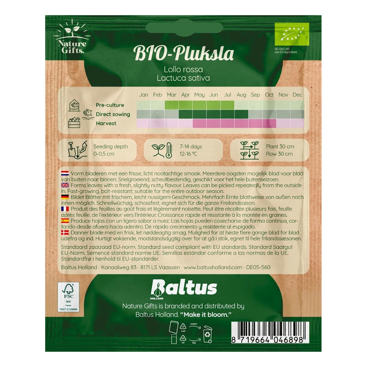 Pluksla Lollo Rossa BIO Pluksla Lollo Rossa BIO