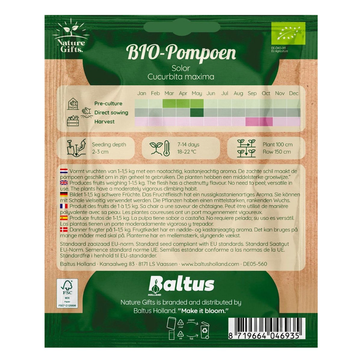Pompoen Solor BIO Pompoen Solor BIO