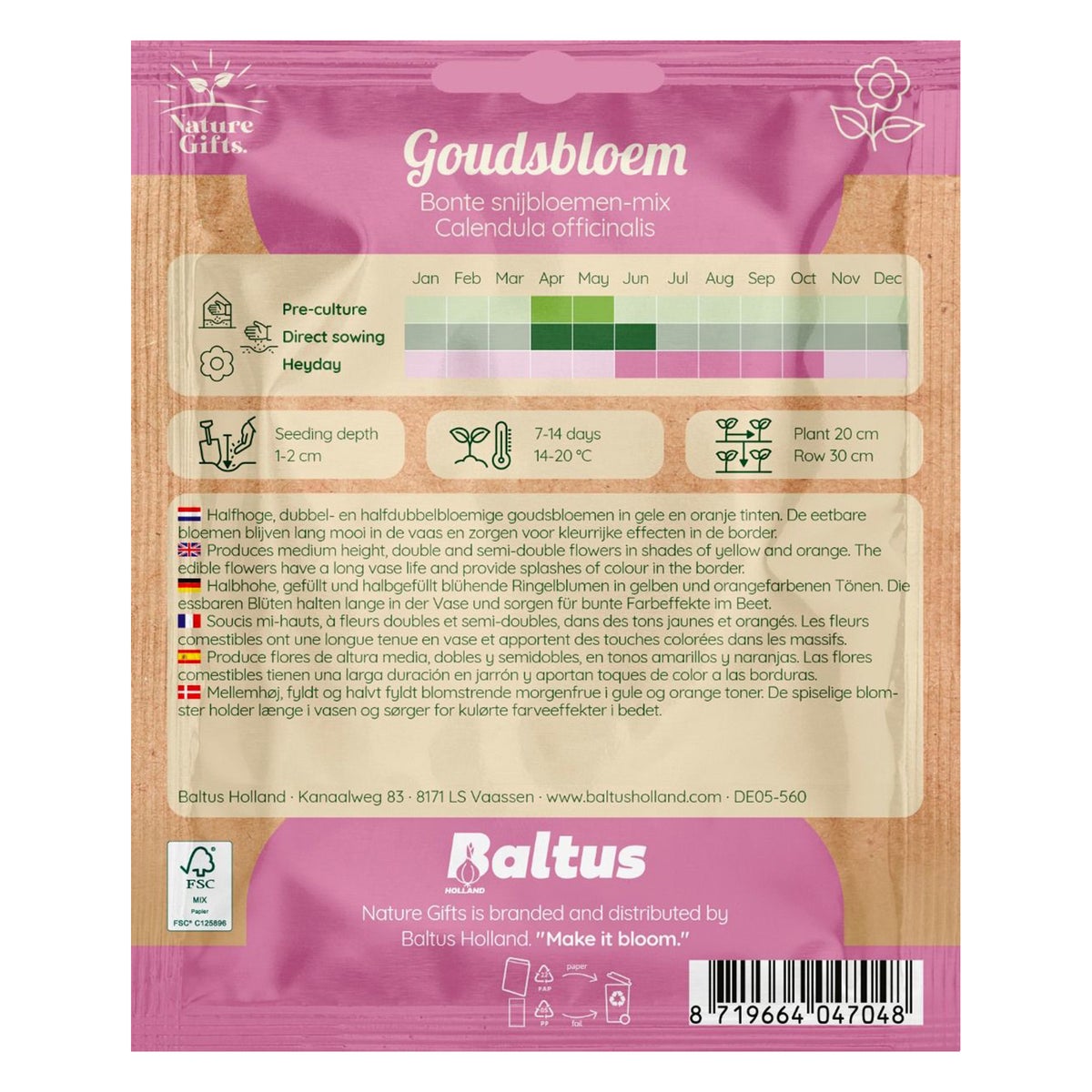 Goudsbloemen bont snijmix Goudsbloemen bont snijmix