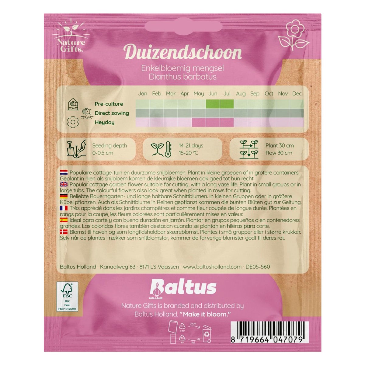 Duizendschoon enkelbloemig mix Duizendschoon enkelbloemig mix