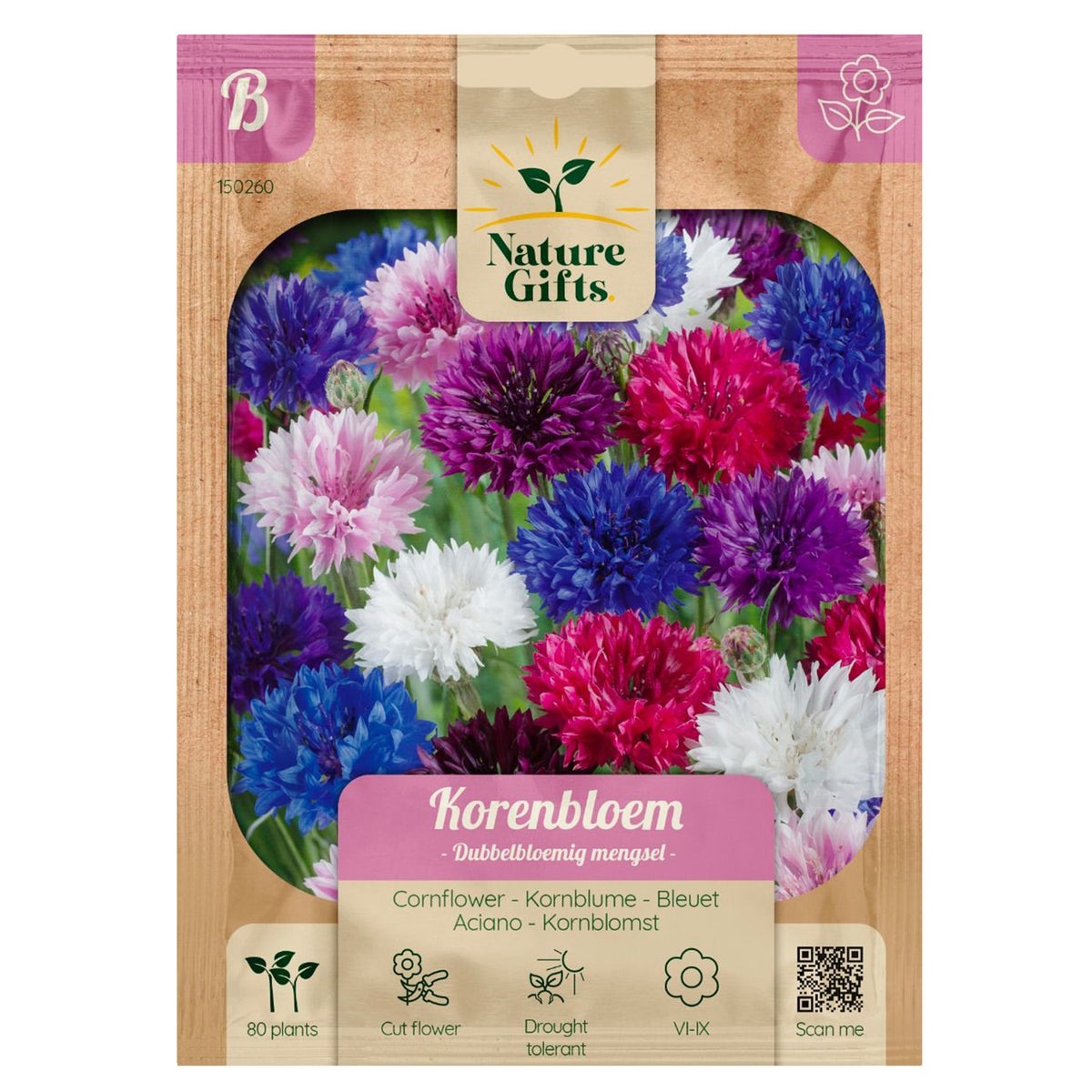 Korenbloemen dubbelbloemig mix Korenbloemen dubbelbloemig mix