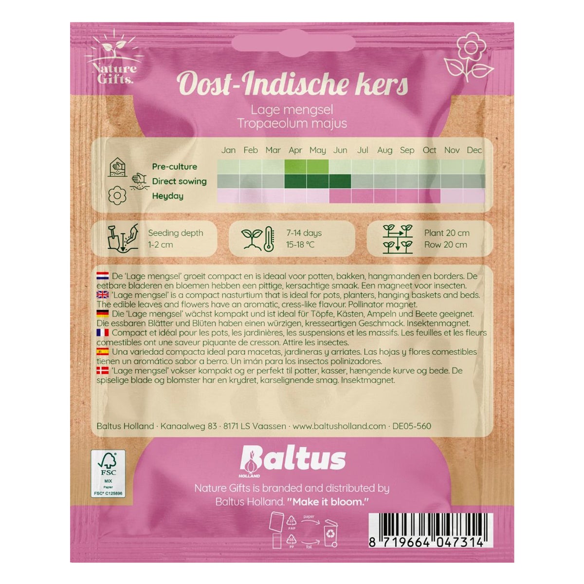 Oost Indische kers laag mix Oost Indische kers laag mix
