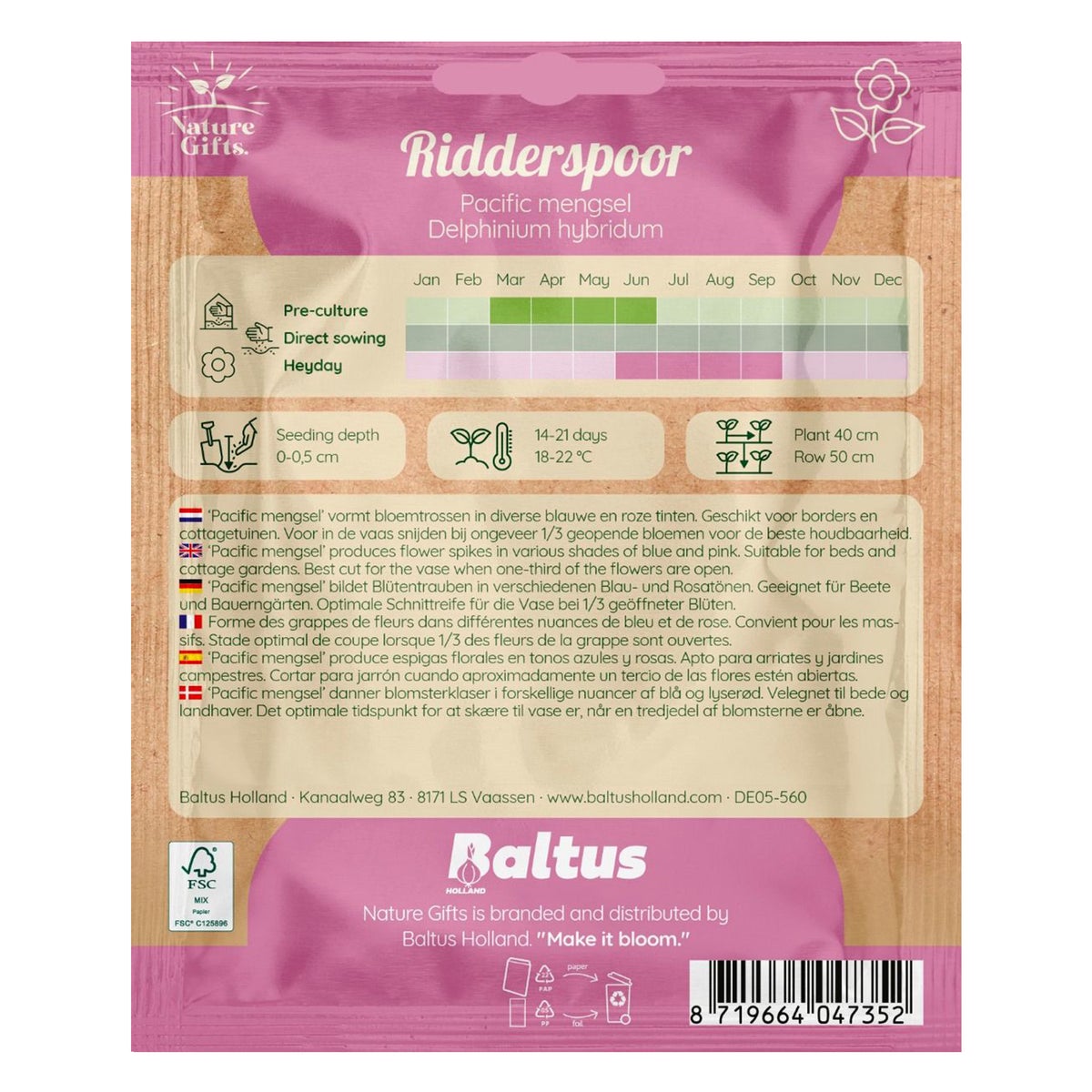 Ridderspoor Pacific mix Ridderspoor Pacific mix