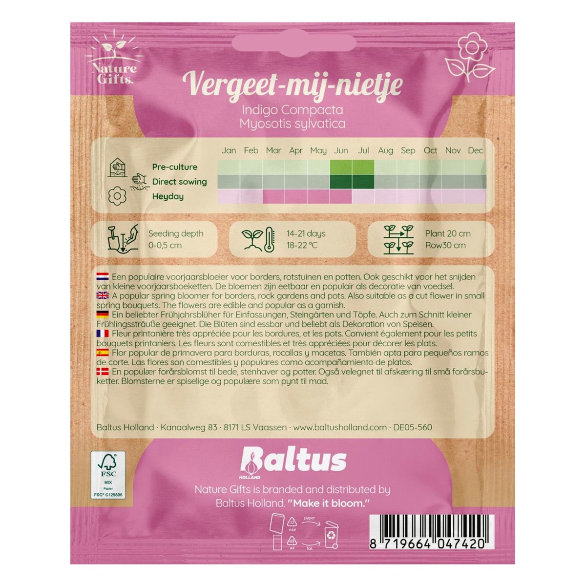 Vergeet mij niet Indigo Compacta Vergeet mij niet Indigo Compacta