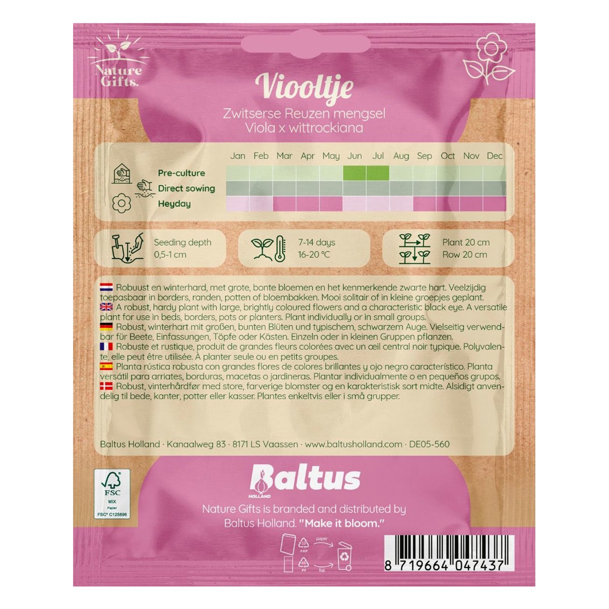 Viooltje reuzen mix Viooltje reuzen mix