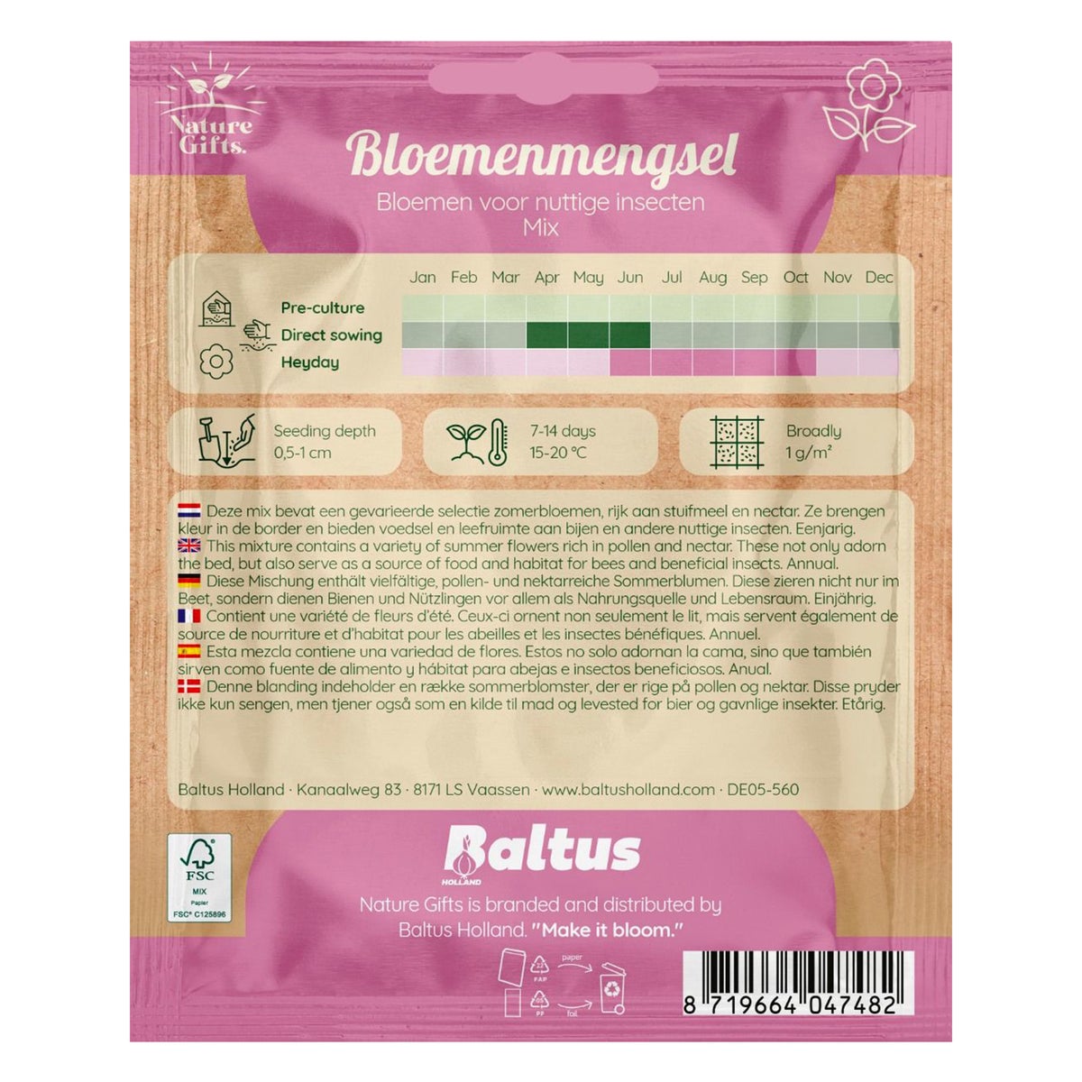 Bloemenmix nuttige insecten Bloemenmix nuttige insecten