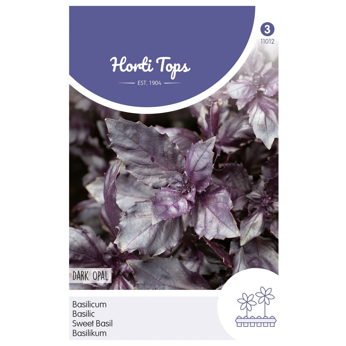 Basilicum dark opal zaad Basilicum dark opal zaad