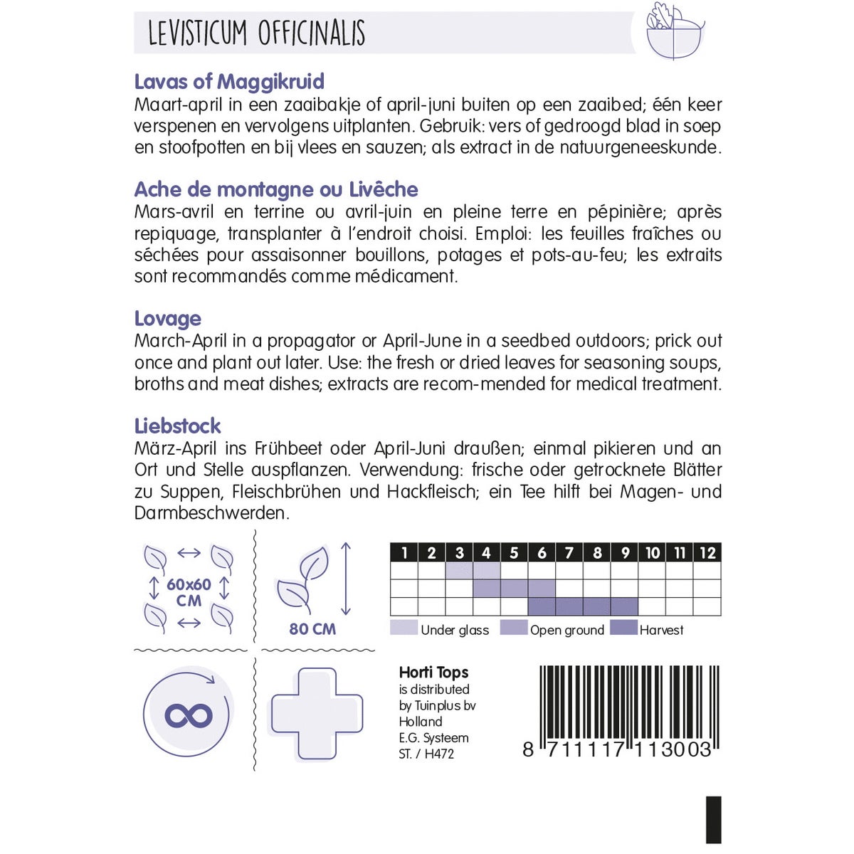 Lavas / maggikruid zaad Lavas / maggikruid zaad