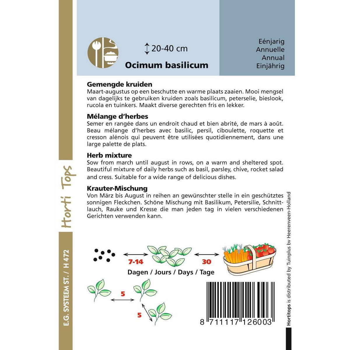 Kruidenmix zaad Kruidenmix zaad