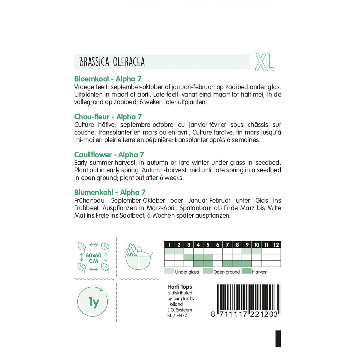 Bloemkool alpha 7 Bloemkool alpha 7