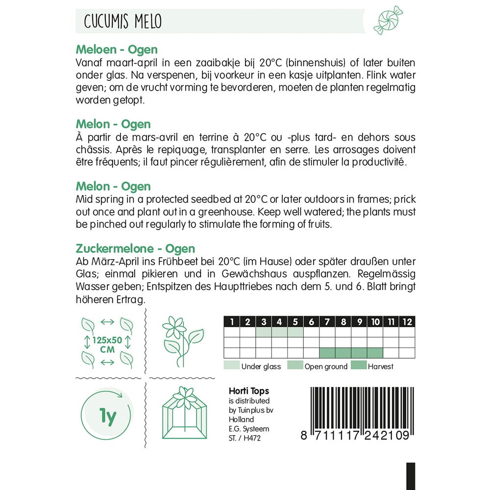 Meloenen Ogen zaad Meloenen Ogen zaad