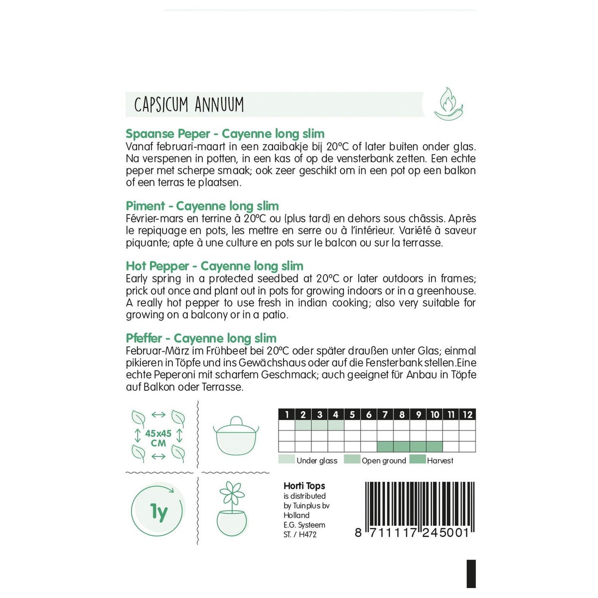 Peper cayenne / spaanse lange rode zaad Peper cayenne / spaanse lange rode zaad