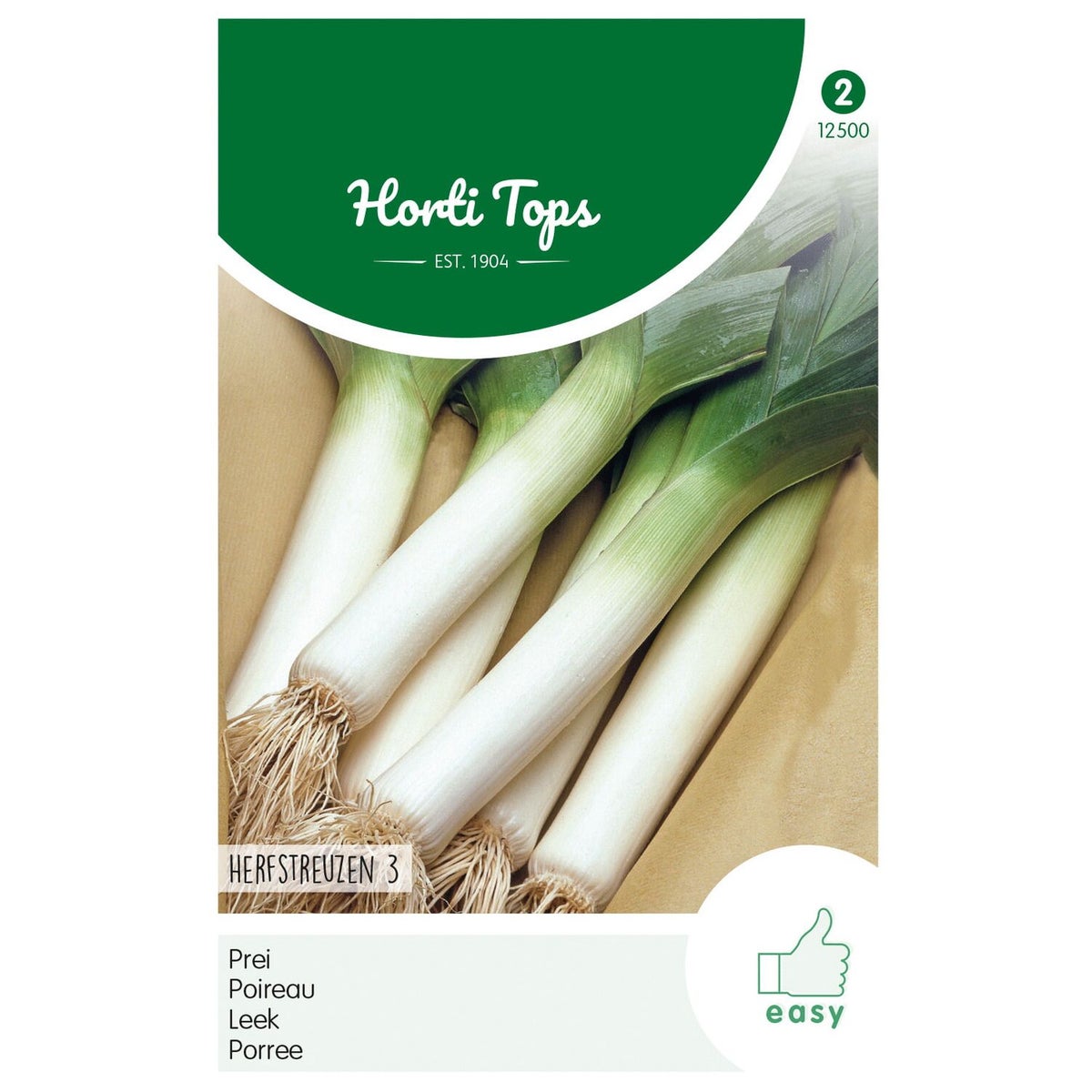 Prei Herfstreuzen 3, type Olifant, zaad Prei Herfstreuzen 3, type Olifant, zaad