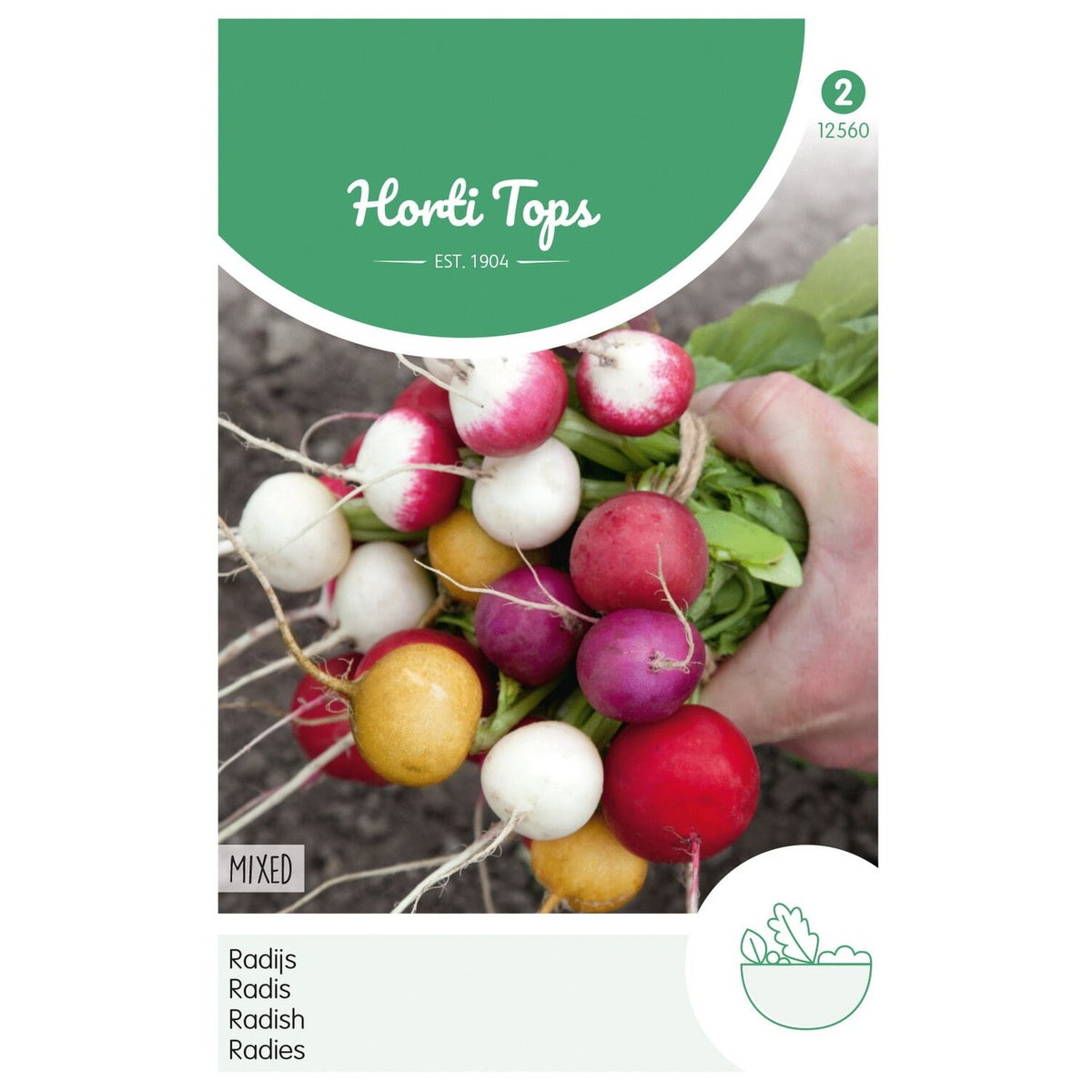 Radijs ronde gemengd, zaad Radijs ronde gemengd, zaad