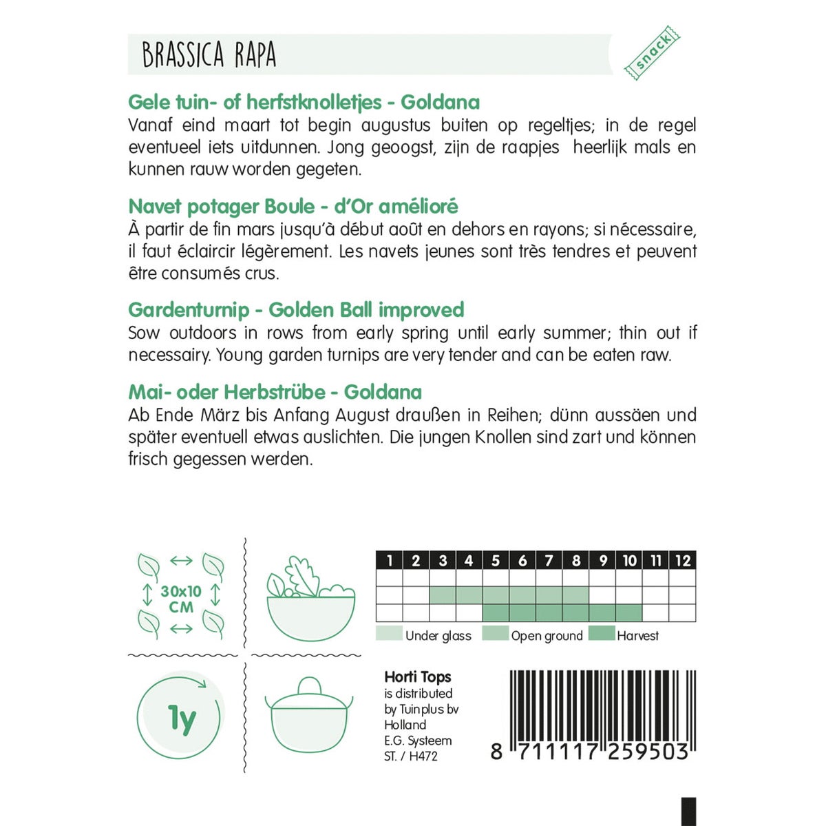 Gele tuin- of herfstknolletjes Goldana zaad Gele tuin- of herfstknolletjes Goldana zaad