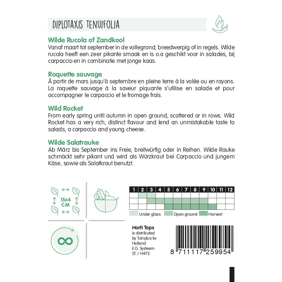 Wilde rucola zaad Wilde rucola zaad