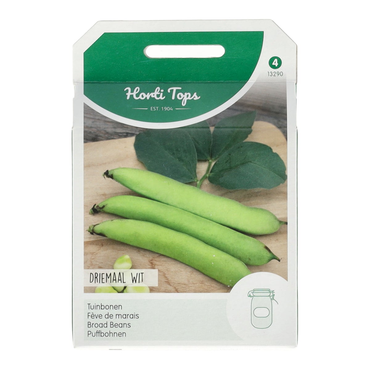 Tuinbonen driemaal wit 100g Tuinbonen driemaal wit 100g