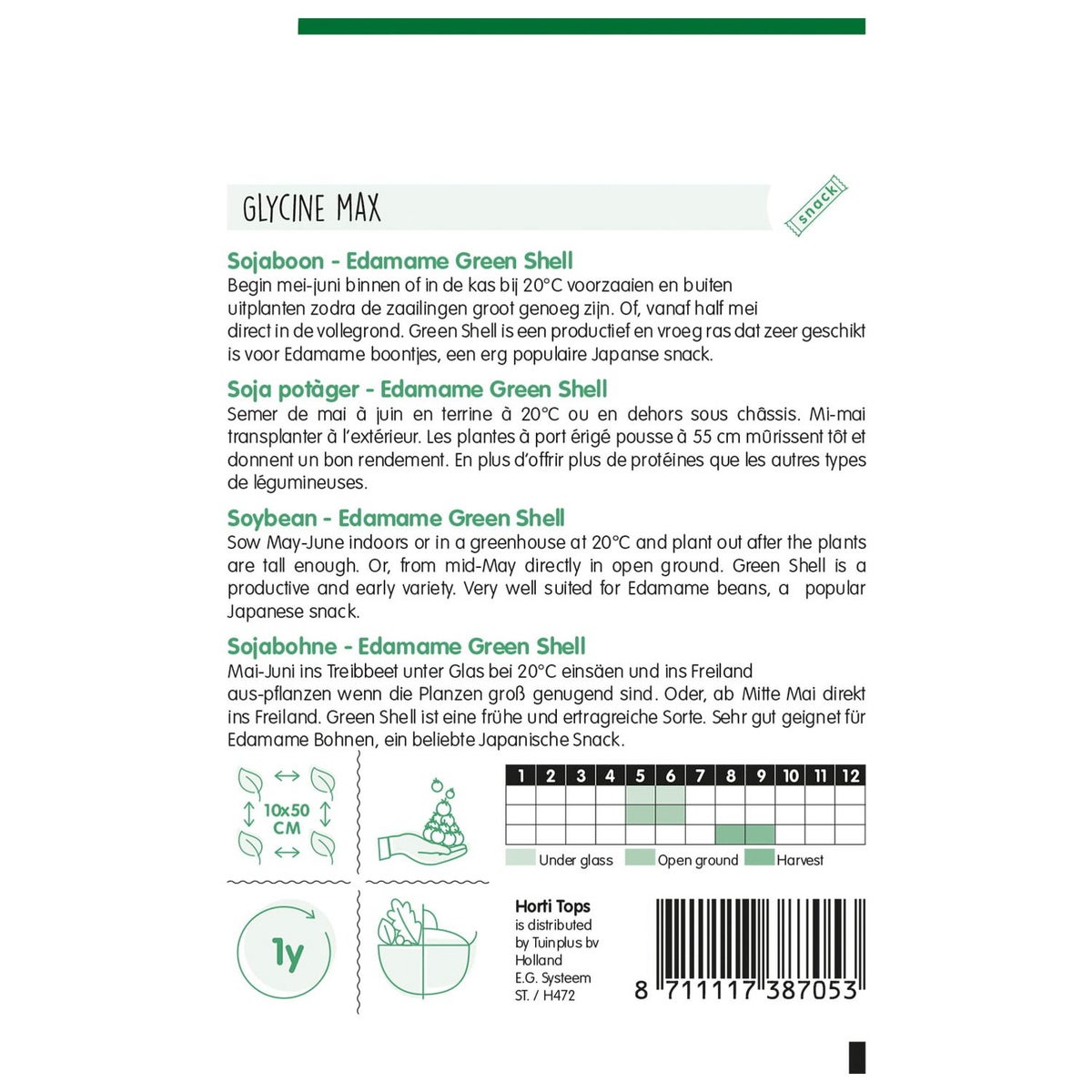 Sojabonen Edamame green shell Sojabonen Edamame green shell