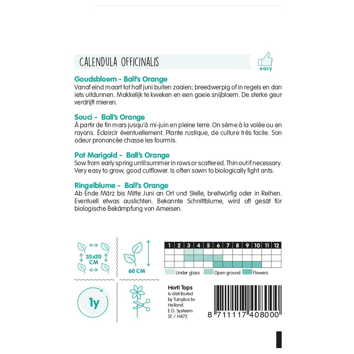 Goudsbloem Ball's Orange Goudsbloem Ball's Orange